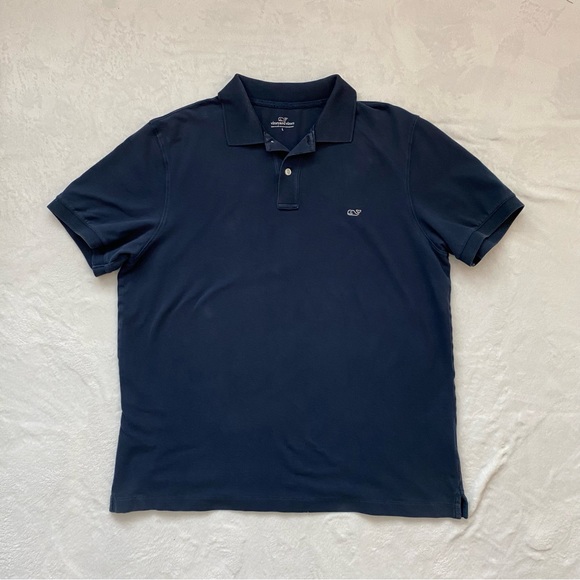 Men’s Navy Vinyard Vines polo size L - Picture 1 of 6